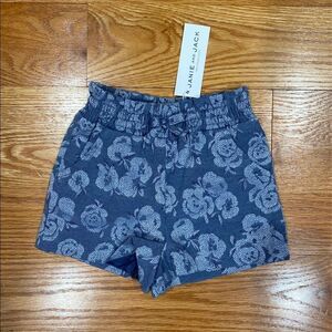 Janie and Jack Blue Flower Shorts